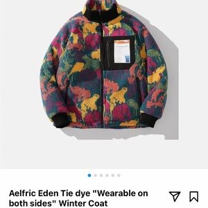 Aelfric Eden Tie dye "Wearable on both sides" Winter Coat